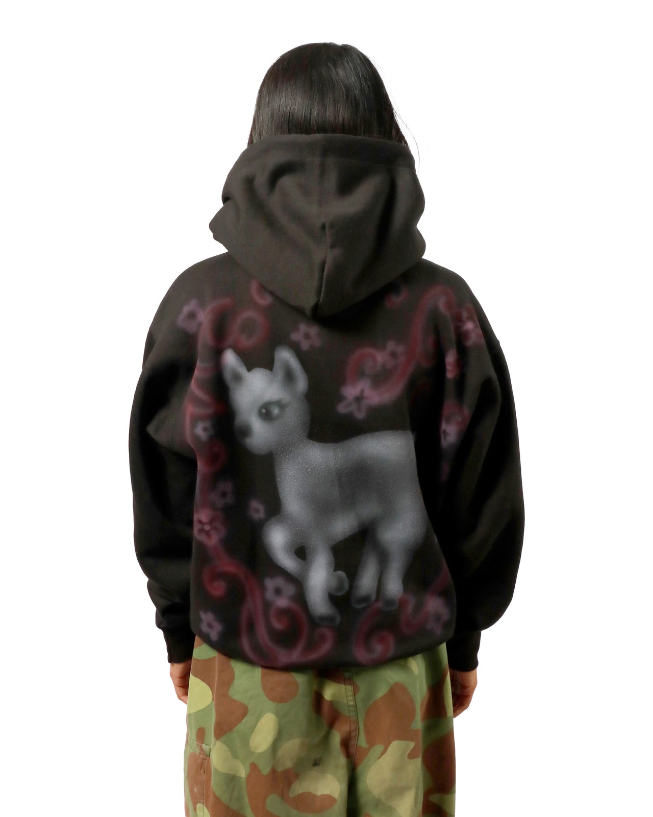 AIR BRUSHED HOODY, BAMBI